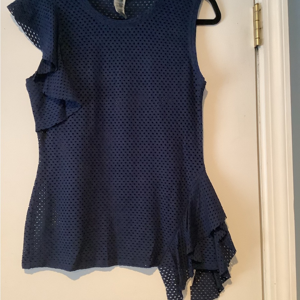 Elegant Navy Sleeveless Top